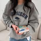 Letter Boxy Sweatshirt