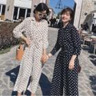 Polka Wide Leg Jumpsuit