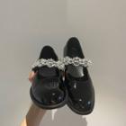 Faux Crystal Patent Mary Jane Flats