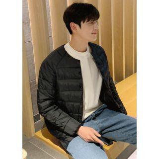 Round-neck Raglan-sleeve Padded Jacket