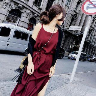 Plain Spaghetti Strap Maxi Dress