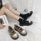 Ankle-strap Laser Cut Platform Shoes