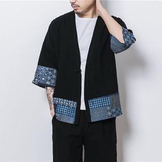 Panel Chinese Linen Cotton Jacket