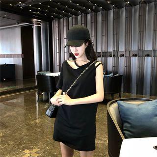 Single Sleeve T-shirt Dress