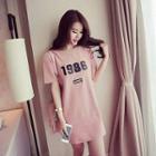 Short-sleeve Number Print T-shirt / Camisole Top