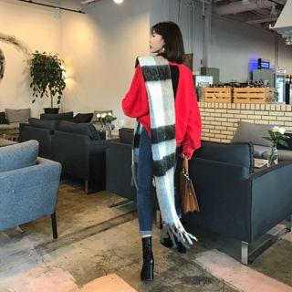 Cutout-back Cotton Sweatshirt
