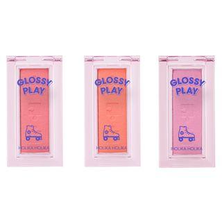 Holika Holika - Piece Matching Blusher (2018 S/s Glossy Play Collection) (3 Colors) #cr04 Apricot