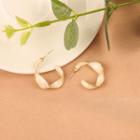Hook Earring 1 Pair - Beige - One Size