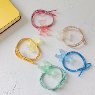 Transparent Bear Hair Tie