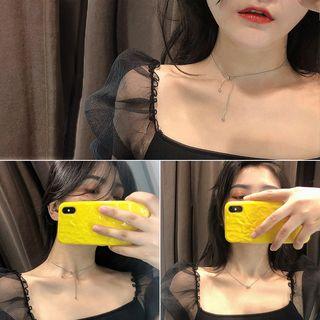 Alloy Choker Gold Plating - Silver - One Size