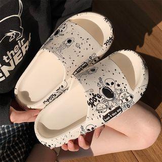 Alien Print Slippers