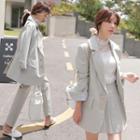 Plain Blazer / Pleated Mini A-line Skirt / Dress Pants