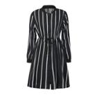 Striped Drawstring Shirtdress