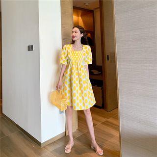 Dotted Short-sleeve Dress / Sleeveless Dress