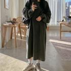 Pigment Napped Midi Sweatshirt Dress