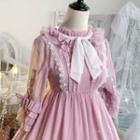 Elbow-sleeve Ruffle Mesh Lolita Dress