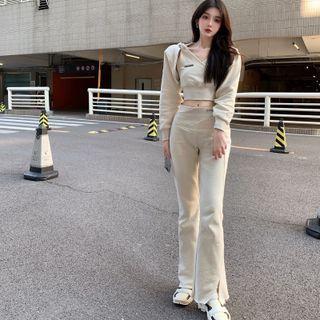 Long-sleeve Top / Hooded Tank Top / Boot Cut Pants