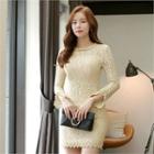 Mini Lace Sheath Dress