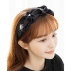 Flower Ruched Hair Band