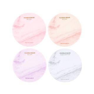 The Face Shop - Marble Beam Blush & Highlighter (4 Colors) #01 Love Pink