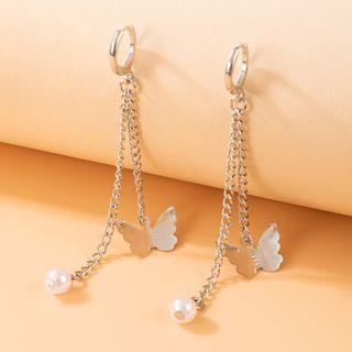 Butterfly Chain Drop Earring