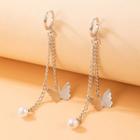 Butterfly Chain Drop Earring