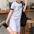 Short-sleeve Letter T-shirt / Dress