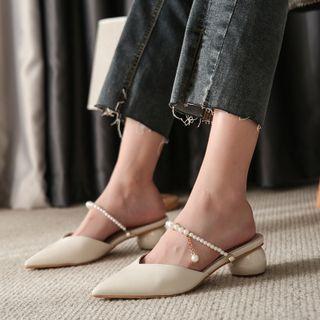 Spherical Heel Mules