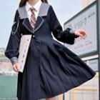 Sailor Collar Coat Dress
