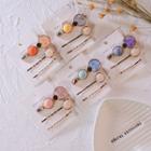 Faux Pearl Hair Clip A0231 - Random Color - One Size