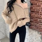 Asymmetrical Zip Sweater