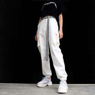 Checked Nylon Belt As Shown In Figure - 135cm