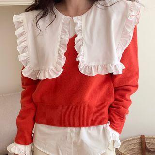 Ruffle Blouse / Sweater Vest