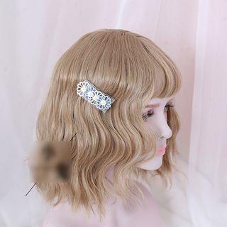 Flower Hair Clip Blue & White - One Size