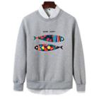 Double Fishes Round Neck Pullover
