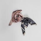 Square & Paisley Satin Scarf