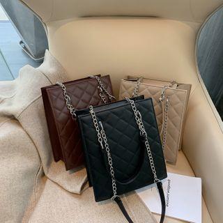 Chain Strap Quilted Handbag