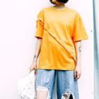 Short-sleeve Snap-button T-shirt
