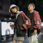 Couple Matching Hooded Color-block Jacket