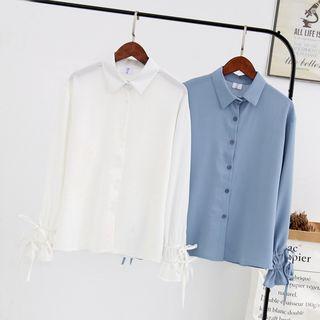 Drawstring Cuff Shirt