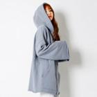 Wide-sleeve Kangaroo-pocket Hoodie