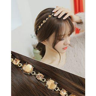 Rhinestone Pattern Hair Band