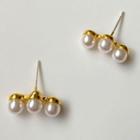 Faux Pearl Earring 1 Pair - Earring - Gold - One Size