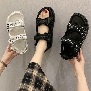 Platform Quilted Sandals