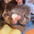 Furry Sweater Coffee - One Size