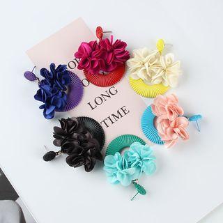 Flower Fringed Dangle Earring
