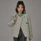 [no One Else] Double-button Tweed Jacket White - One Size