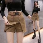 Mock Two-piece Mini Pencil Skort