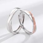Couple Matching Layered Sterling Silver Ring