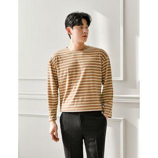 Round-neck Striped T-shirt In 8 Colors